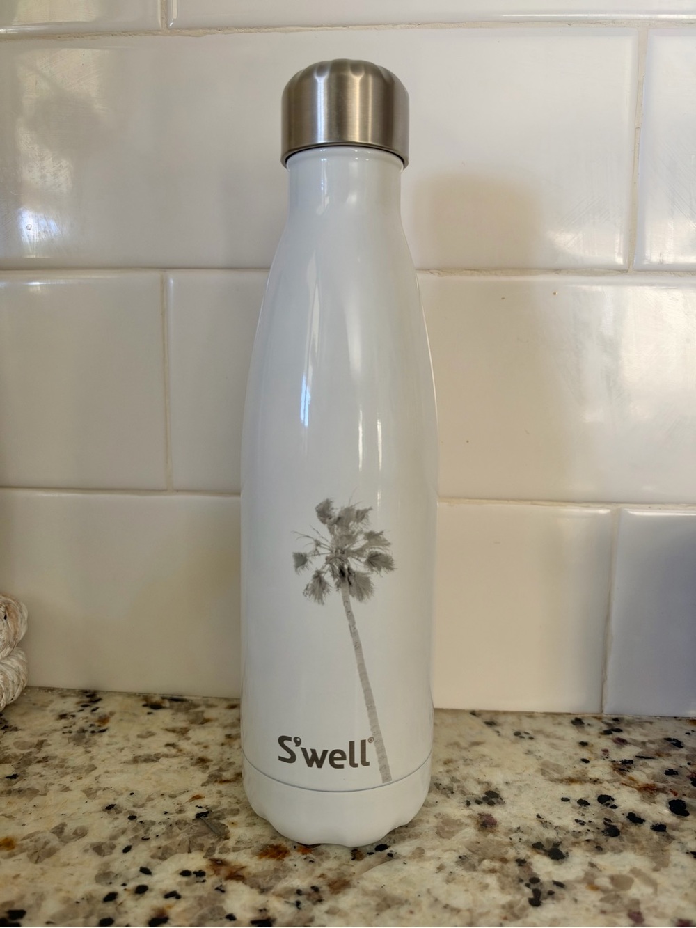 S'well Palm Tree Stainless Steel Insulated Water Bottle